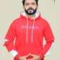 Men's Spring College Hoodie Red