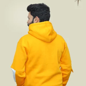 Men's Spring College Hoodie Yellow