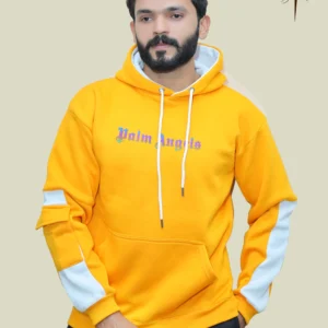 Men's Spring College Hoodie Yellow